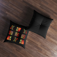 Load image into Gallery viewer, Color blocks Tufted Floor Pillow, Square