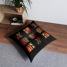 Load image into Gallery viewer, Color blocks Tufted Floor Pillow, Square