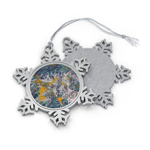 Load image into Gallery viewer, Off-Kilter Pewter Snowflake Ornament
