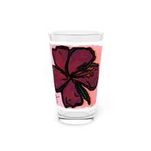 Load image into Gallery viewer, Hibiscus Dream Pint Glass, 16oz
