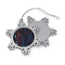 Load image into Gallery viewer, Abstract 99 Pewter Snowflake Ornament
