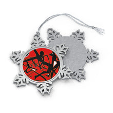 Load image into Gallery viewer, Jazz Pewter Snowflake Ornament
