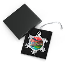 Load image into Gallery viewer, These Hills Pewter Snowflake Ornament
